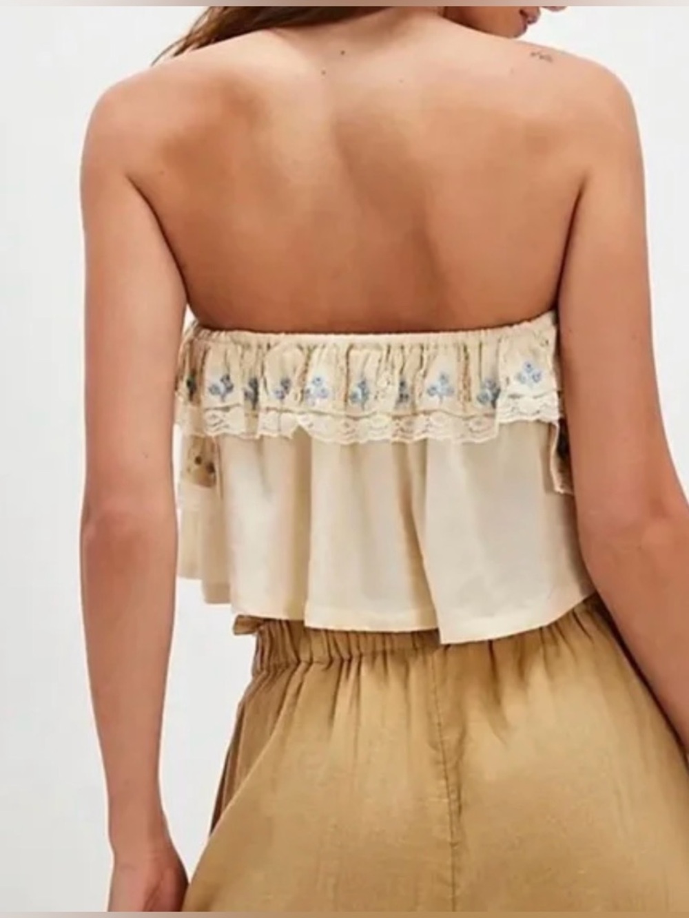 Free People Talia Embroidered Tube Top - Picture 2 of 8